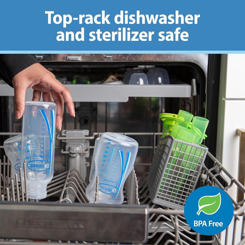 Dr. Brown's Natural Flow Anti-Colic Options+ Special Edition Pink Baby Bottle Gift Set with Soft Sippy Spout Transition Cup, Flexees Teether, Bottle Brush and Travel Caps