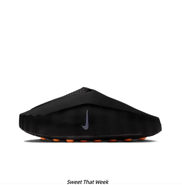All Black Molded Perforated Slide Sandals Black Orange Dual-Tone Dot Anti-Slip Sole Quick Dry Water-Friendly Shower Slides Unisex