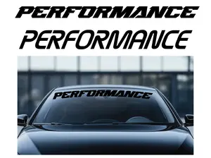 Performance Brand Front Rear Windshield Banner Window Decal Sticker for Car Decoration