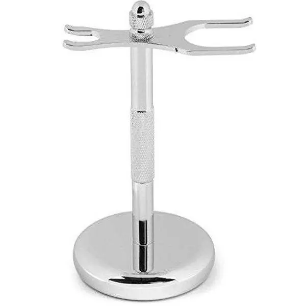G.B.S Tall Brush Razor Shaving Stand, Fits Most Animal Free and Badger Brushes, 6 Inches Stainless Steel Chrome Handle Steel