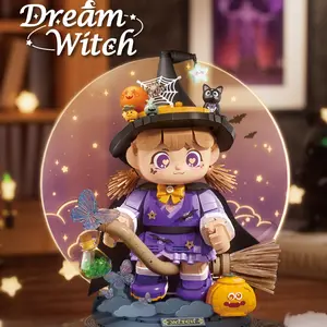 Halloween Gift Set, Magic Witch Box with Blanket, Broomstick, Pumpkin, Cat, Trick-Or-Treat Mini Decorations, Home & Party Supplies