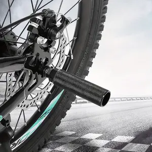 2 Aluminum Alloy Bicycle Pedals - Bike Pegs Anti-Slip, Suitable for 3/ 8inch Axle BMX and Mountain Bikes, Cycling Rear Stunt Pegs, Bicycle Stunts