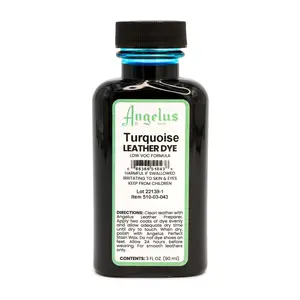 Turquoise Low VOC Leather Dye