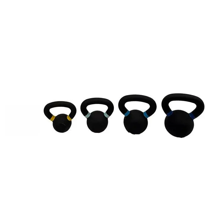 Farmer Boy Fitness Cast Iron Kettlebell with Color Rings - 5LB to 50LB Weight Options - Solid Construction for Strength Training - Secure Grip & Smooth Movements