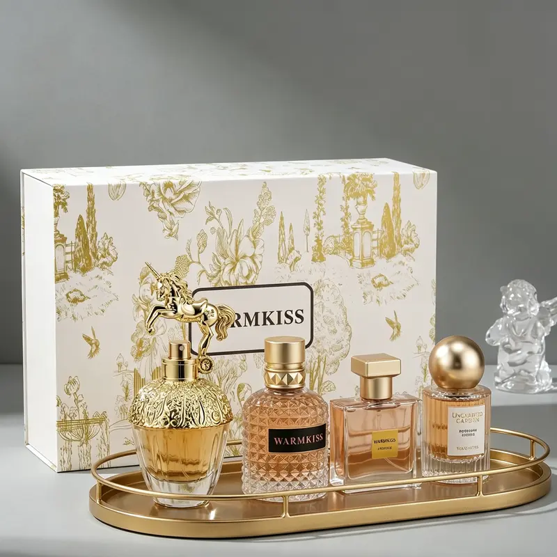WARMKISS 4-Piece Women's Perfume Gift Set | Long-Lasting Floral