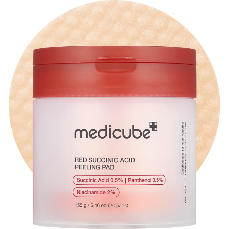 [medicube] Red Succinic Acid Panthenol Pads |  Niacinamide + Salicylic Acid Skincare