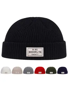Unisex N 86 Brooklyn Twenty Knitted Hat, Outdoor Sun Protection Cap, Ideal for Travel, Beach Vacations, and Daily Use