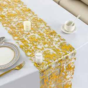 Foil Table Runner, 28cm*300cm/500cm/1000cm, Reusable, Perfect for Anniversary, Party, Wedding, Birthday, Hotel Restaurant Decor