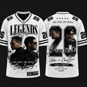 Sporty Lengends Football Jersey, Thin and Soft Fabric Shirt For Men Women, RnB Shirt, Hiphop Music Tee