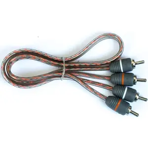 Elite Audio EA-RCA1.5 Standard 2-Ch RCA Cable - 1.5ft. Male to Male Twisted Wire Pair with Noise Reduction