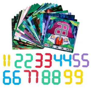 1-piece digital puzzle decoding kit featuring a variety of themed digital building blocks. This educational game and desktop craft is designed to be highly engaging for children and teenagers, offering fun parent-child interaction and making for a unique