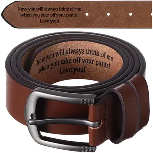 Mens Belt  Husband Personalized Belts for Men Engraved Leather  for Him Birthday Anniversary Wedding