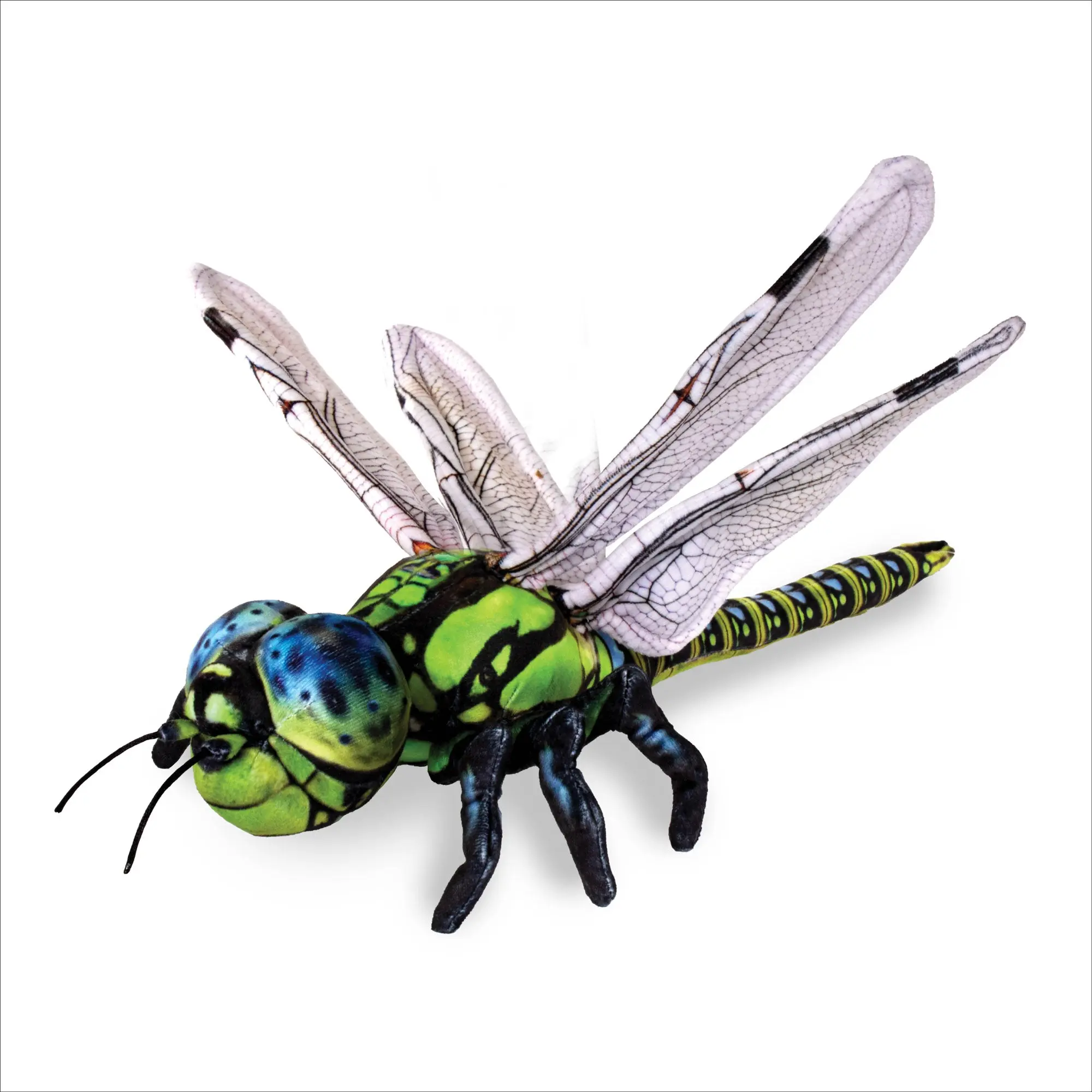 Real Planet™ Green Dragonfly Realistic Plush Stuffed Animal