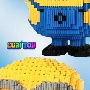 CubiToy Cartoon Series Bob & Stuart (2300 PCS each model) Micro 3D Building Block Model