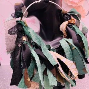 EXTRA LARGE  Fabric pierced earrings