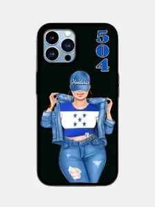 Customized Honduras Flag Cartoon Phone Case for Apple Cellphone Protection Casing in Stainless Steel & Silicone Material