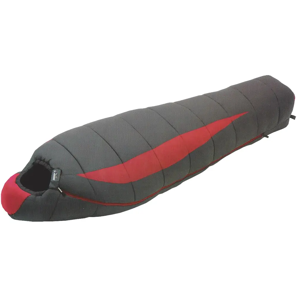 High Peak Outdoors C-40 Cascade -40°F Barrel Design Mummy Shape Sleeping Bag, 34"x86"x22" Tactel Nylon, Anti-Snag Zipper-Band, Adjustable Drawstring for Camping, Hiking, Cold Camping