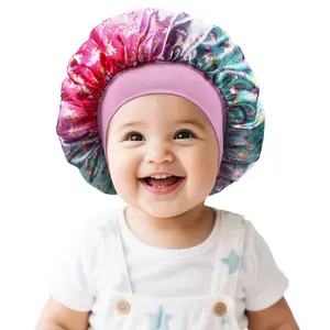 Satin  Bonnet for Sleeping Silk Sleep Cap Bonnets for  Girls and Boys