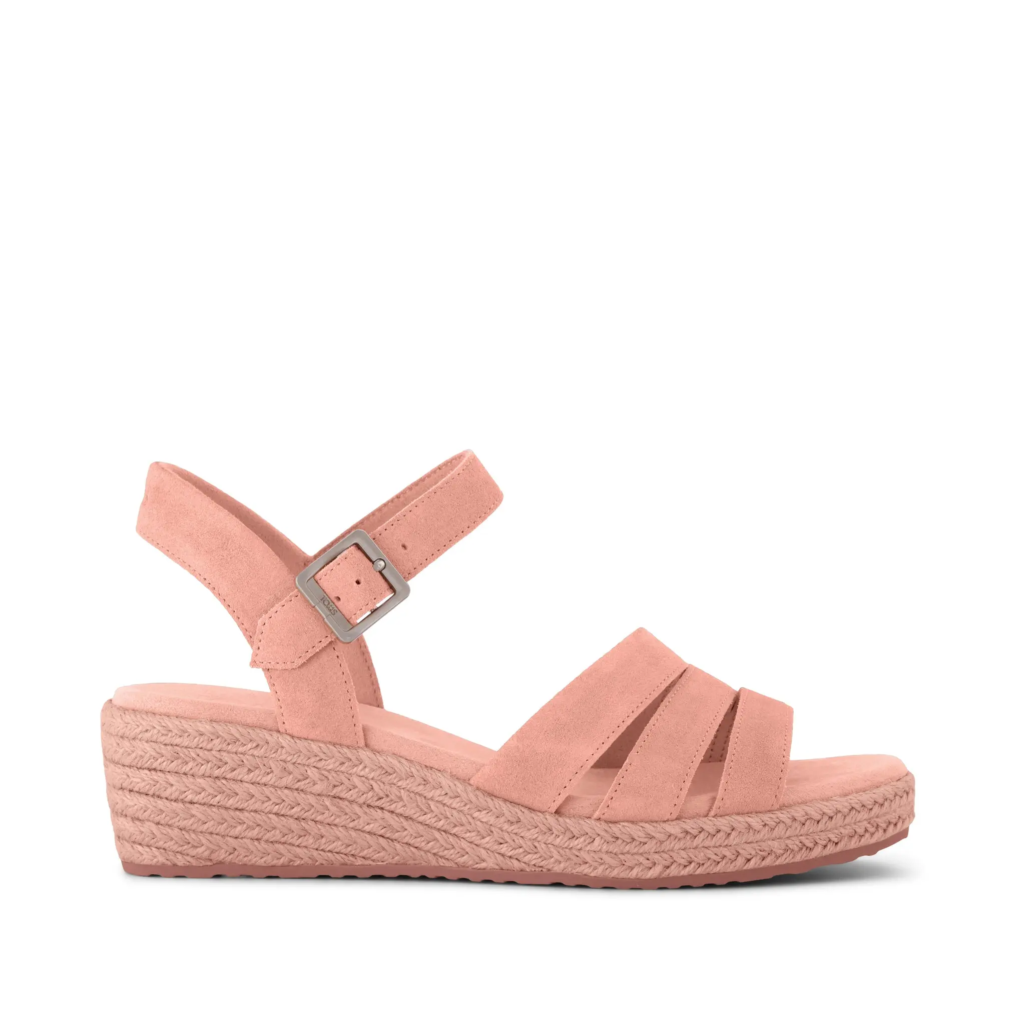 Womens Julia Wedge Sandal Bloom Suede