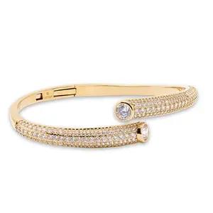 Radiance by Absolute™ Round Bypass Bangle Bracelet
