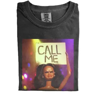Comfort Colors Barbie Meme Shirt, Black Doll Face Call Me T-Shirt, Funny Viral Graphic Tee, Y2K Aesthetic Shirt, Trendy Internet Humor Tee, Girly Sarcastic Outfit, Gift for Her, Pop Culture Style, Fast Shipping USA