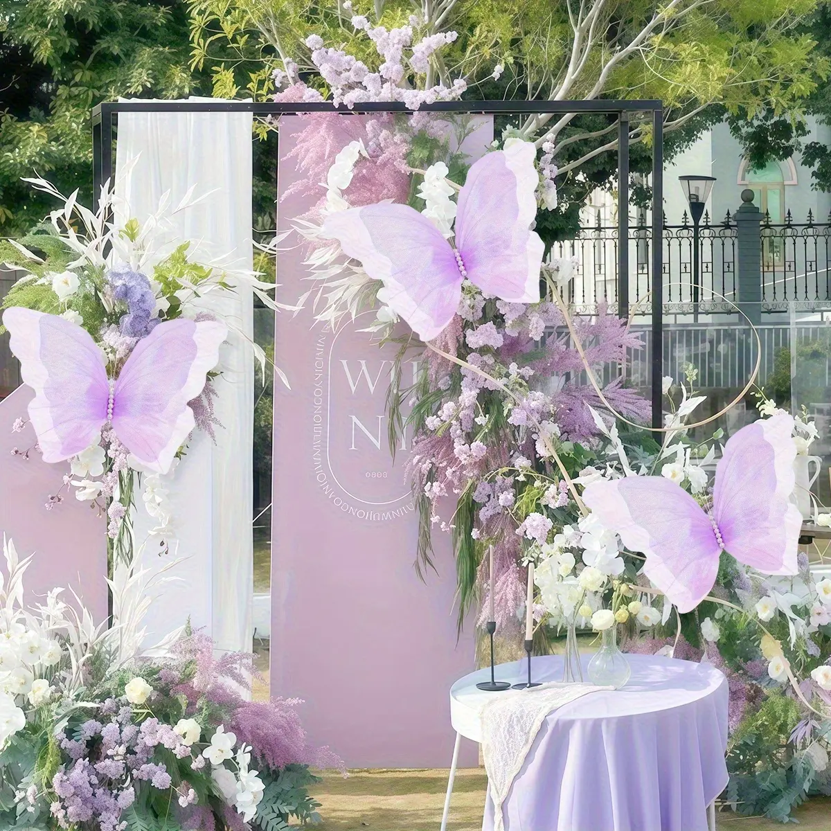 1pcs 19 Inch Enormous Butterflies - Vibrant And Colorful Artificial Flowers with Shiny Wings, Perfect for Wedding Decorations, Parties And Family Celebrations, Vibrant Event Decorations |   Decorative Butterflies |   Shiny Wings, Butterfly Decor