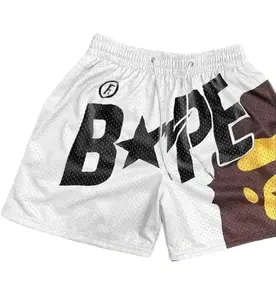 Youth/Women/Men’s  White Graphic Mesh Shorts