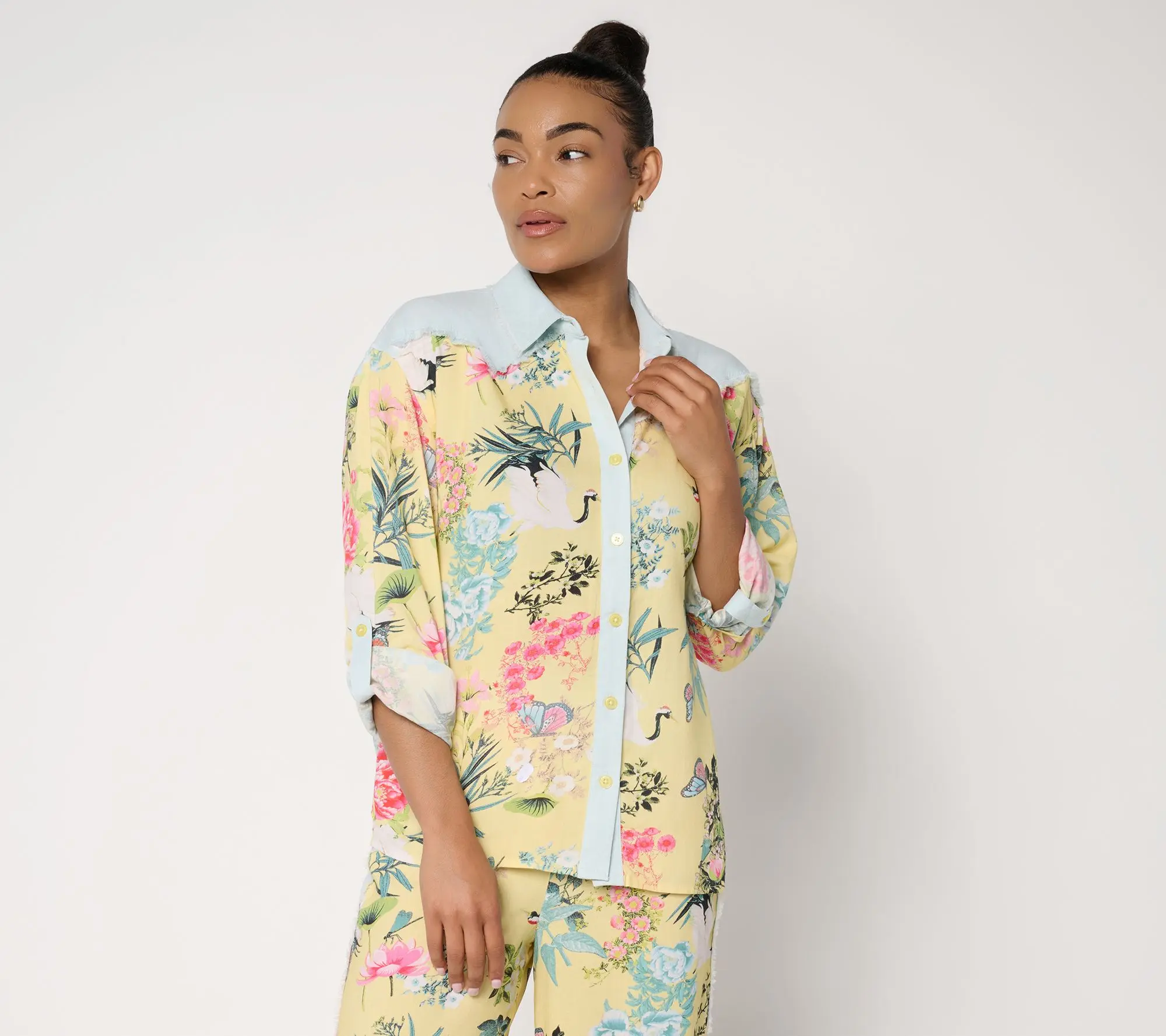 Mally Roncal Pretty in Pink Button Up Lola Blouse