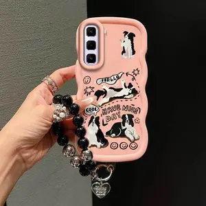 1 Piece Cool puppy Protection Suitable For Infinix Hot 50 5G Hot 50/Note 40 Pro/Smart 9/Note 50S/Note 40/Note 50X /Note 50 Pro/Hot 40 pro/Note 50/Note 40 Pro+/Hot 40/Note 40S Flexible Phone Case Cover Featuring Reinforced And Lanyard For Adventure