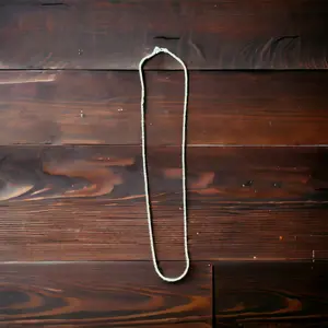 Bright Silver 1.35 mm Reverse Rope Chain - 16 inch