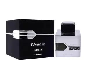 Al Haramain L'Aventure Intense Eau De Parfum for Men 3.4oz 100ml - Bold Fragrance with Elemi Lemon Bergamot & Woody Accords