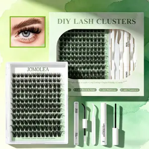 SOSIAYCICI DIY Lash Clusters Kit 10-18MM Mixed LengthEyelash Set incluedWaterproofStrong Hold 2-in-1 Bond &Seal Glue,Remover & Tweezer Suitable for Women Spring Makeup