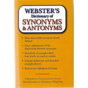 USED-Webster's Dictionary of Synonyms & Antonyms by N/A (Hardcover)