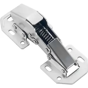 Hidden Cabinet Hinges 90 Degree 4 Pack Soft Close Surface Mount Spring Frameless Concealed  Cabinet Door Hinges for Cupboard Kitchen Easy tall