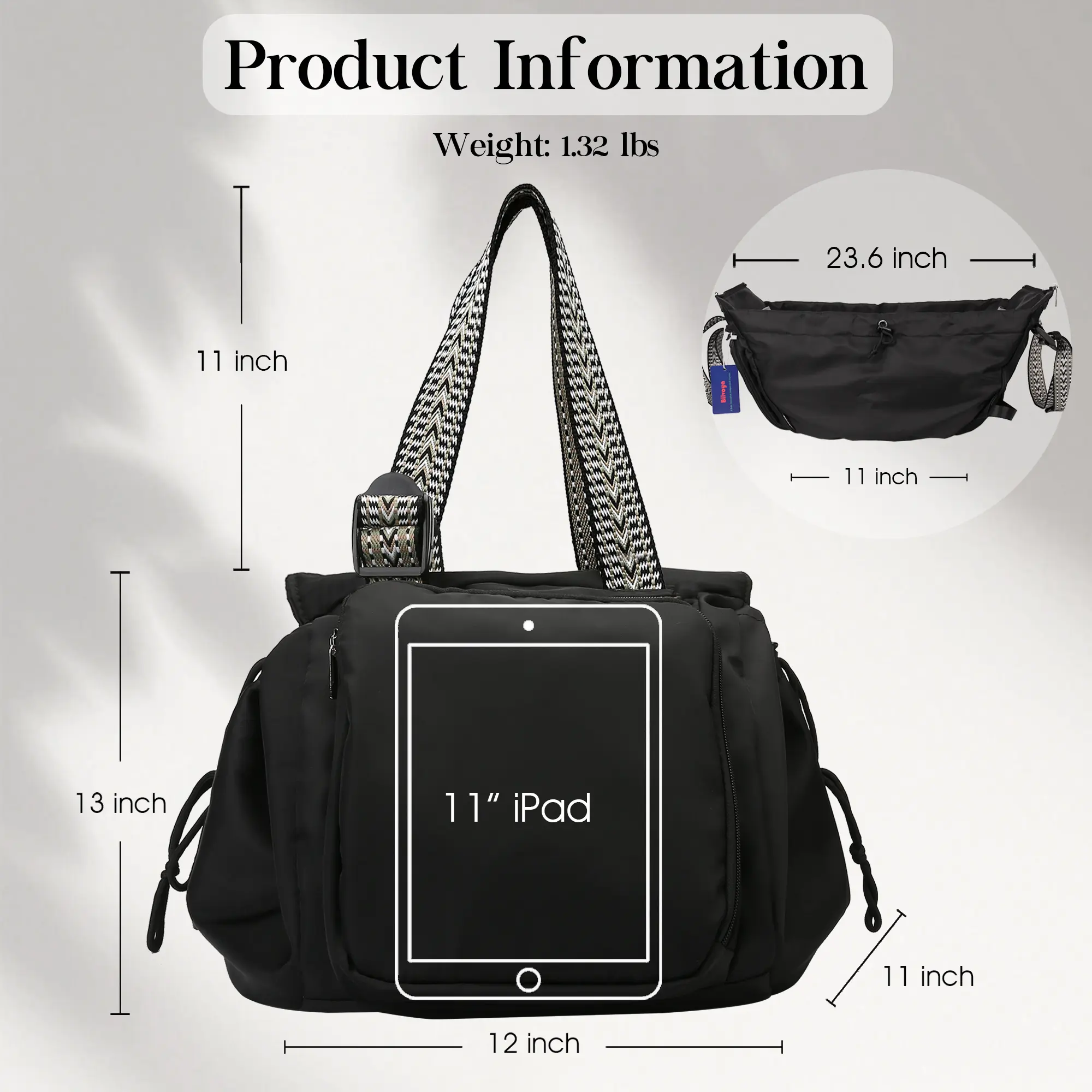 BIIVOYA Summervibes Multi-Functional Diaper Bag Backpack, Large