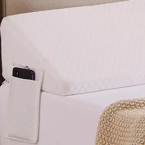 Bed Pillow Wedge Headboard Gap Filler Mattress Space Filler Pillow Stopper Side Pocket Triangle Foam Wedge Headboard Mattress 76"x10"x6"