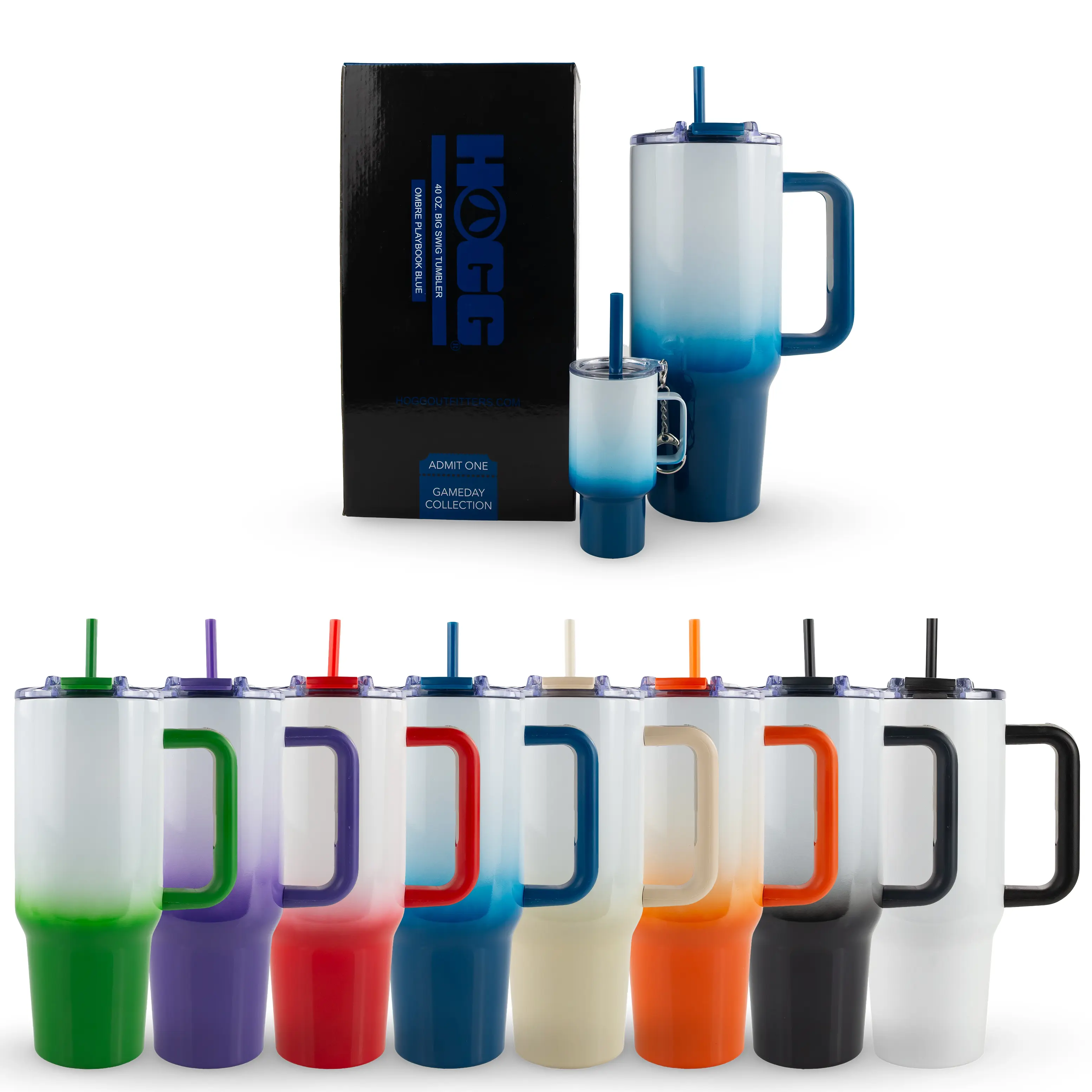 40oz Sublimatable Big Swig Tumbler With FREE 4oz Matching Mini Key Chain Tumbler, Swag, Gift, DIY 40oz Sublimatable Big Swig Tumbler With FREE 4oz Matching Mini Key Chain Tumbler, Swag, Gift, DIY
