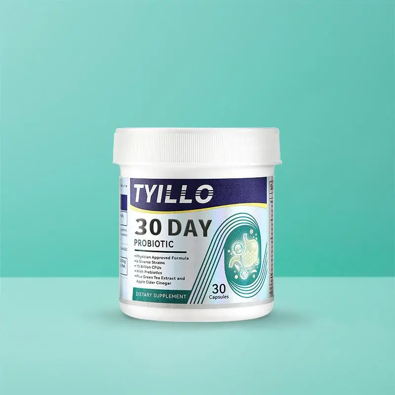 Tyillo Probiotic 30 Capsules 15 Billion CFU 6 Strains  Prebiotics  Probiotics for Women Seed Probiotics Live Probiotics  Supports Gut Health Digestive Function Immune Support Promotes Healthy Digestion Gut Microbiome Balance for All Individuals