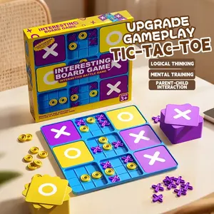 Tic Tac Toe Board Game Tabletop, Family Board Games, Logic Thinking Challenge Puzzle Toy, Parent-Child Interactive Strategy Gift, Christmas Present