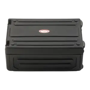 SKB Studio Flyer 2U Standard 19" Rack Case 19" Trackable x 2U, Black Laptop Combo Case