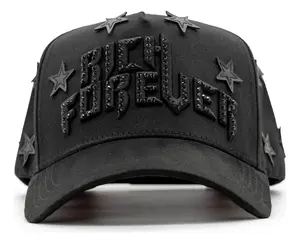 Barbas Hats Chrome Gold Black Baseball Cap