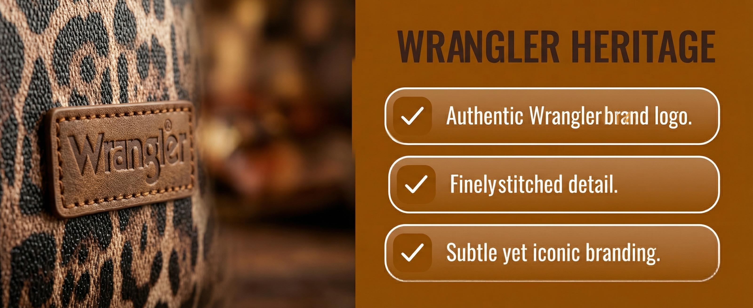 Wrangler Leopard Print Tote Bag for Women Western Large Work Satchel Handbag with Zippered Pocket & Detachable Strap