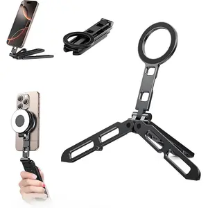 Phone Tripod for  16/15/14/13/12 Plus Pro Max Series,Aluminium Mini Magsafes Tripod for  & Magsafes,Double-Sided Design,1/4" Screw,Cold Shoe Interface,Arca Swiss Base