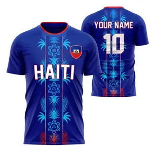 Custom Haiti National Team Jersey Personalized Name & Number Fan Shirt, Football Fan Gift WC2026