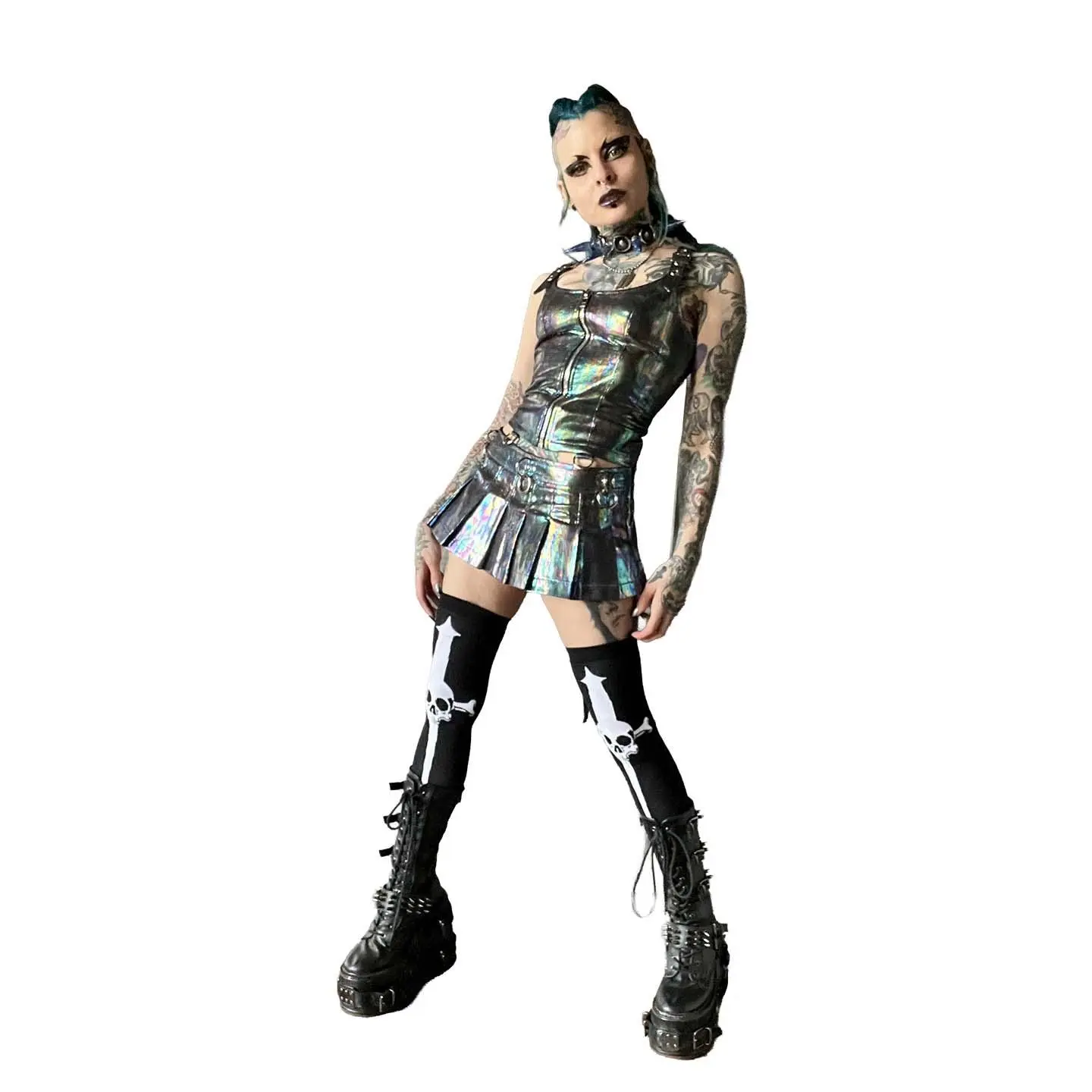 Hardcore Classic PVC Bustier Oil Spill