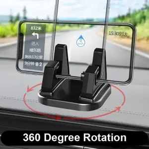 1 piece 360 Degree Rotate Car Cell Phone Holder Dashboard Sticking Universal Stand Mount Bracket For Mobile Phone Car cellphone mount Car accessories