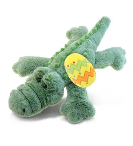 DOLLIBU Large Alligator Plush Easter Egg Stuffed Toy, Super-Soft Polyester, Spring Theme Decoration