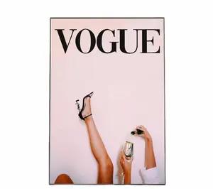 Trendy Vogue Poster, Vintage Print, Fashion Magazine Cover Wall Art, College Dorm Decor, Unique Artistic Artwork