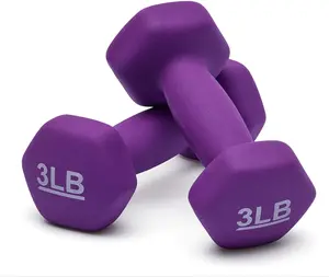 Basics Easy Grip Workout Dumbbell, Neoprene Coated, Various Sets and Weights available