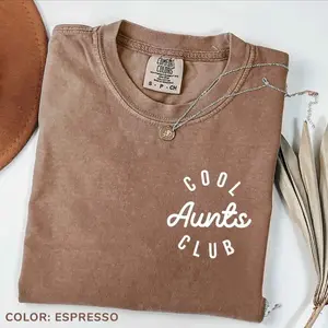 Comfort Colors Cool Aunts Club Shirt, Auntie Shirt, Mothers Day Shirt, New Aunt Gift, Pregnancy Announcement, Gift for Aunt, Aunt to be Tee - AMBER
